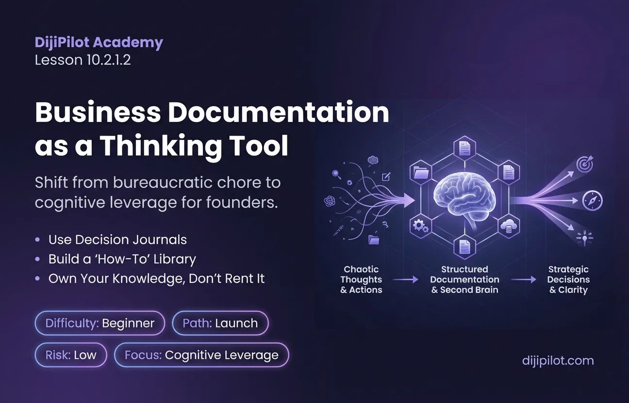 10.2.1.2 - How to Maintain Business Documentation as a Thinking Tool (Difficulty: Beginner | Path: Launch)