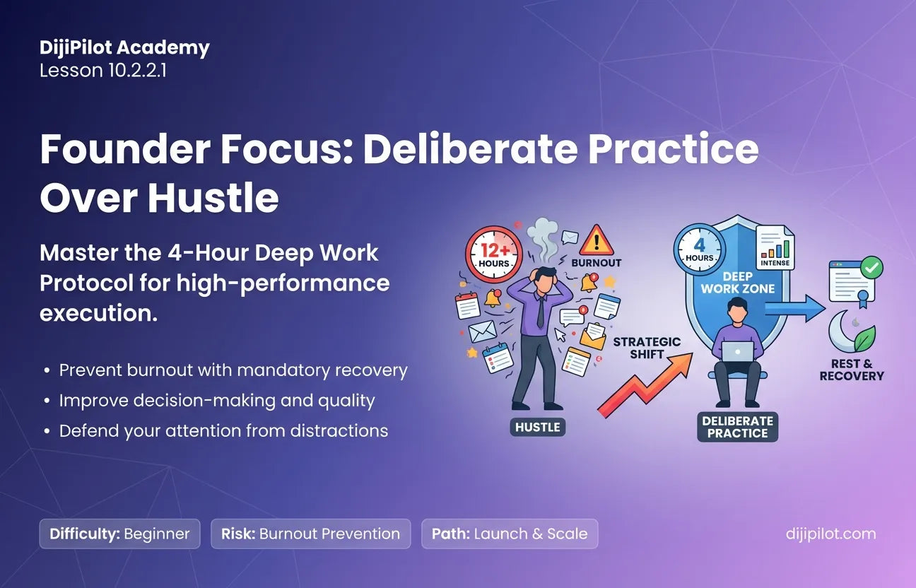 10.2.2.1 - Reality Check: “Always be hustling” vs. deliberate practice (Difficulty: Beginner | Path: Launch)