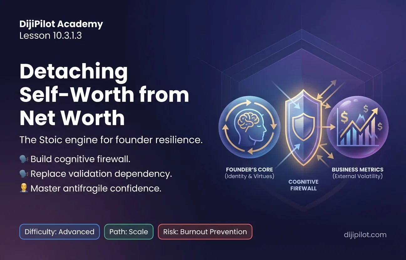 10.3.1.3 - Detaching Self-Worth from Net Worth: Why a Bad Sales Day Doesn't Mean You're a Bad Founder (Difficulty: Advanced | Path: Scale)