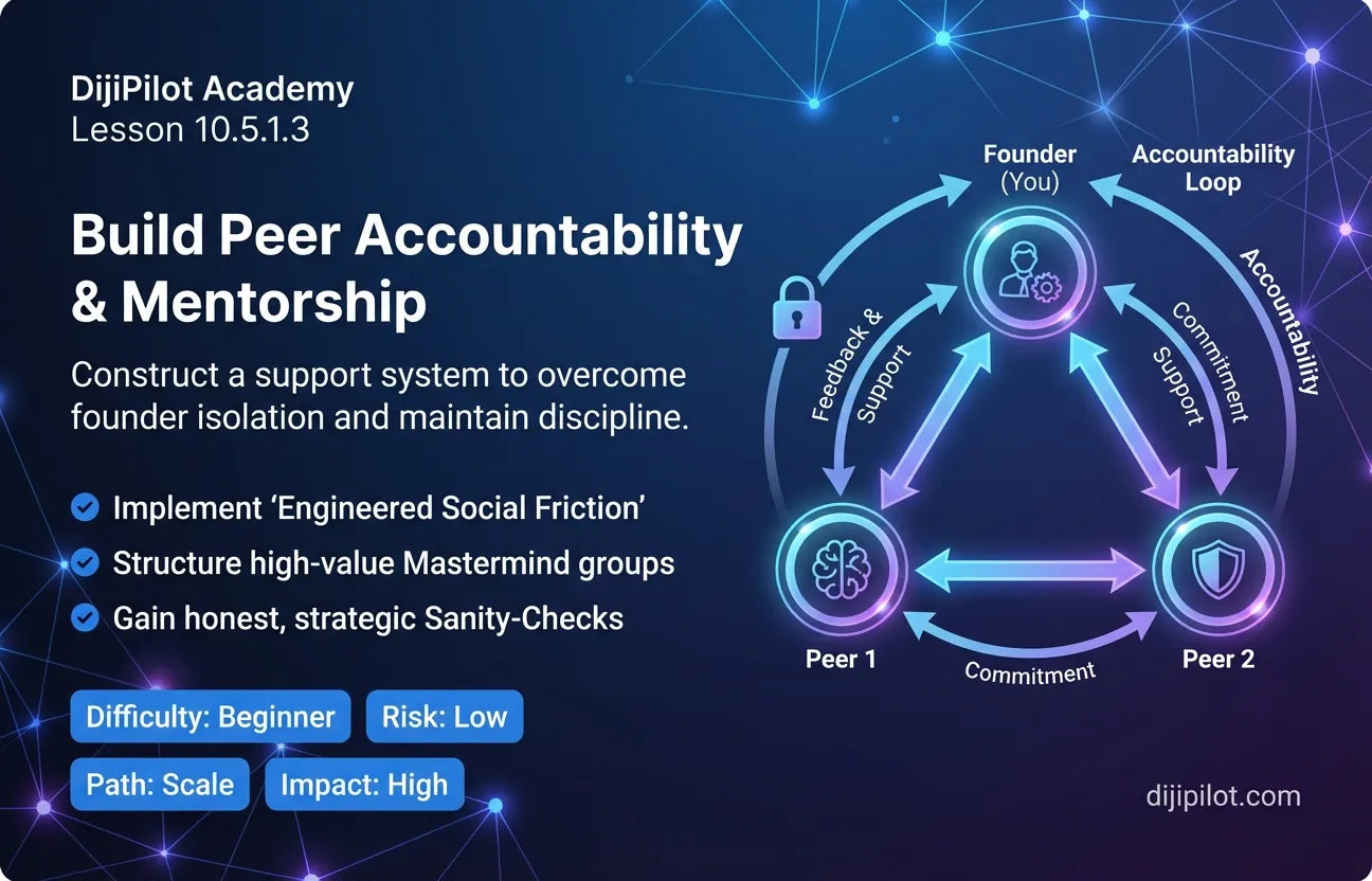 10.5.1.3 - How to Build Peer Accountability and Mentorship (Difficulty: Beginner | Path: Scale)