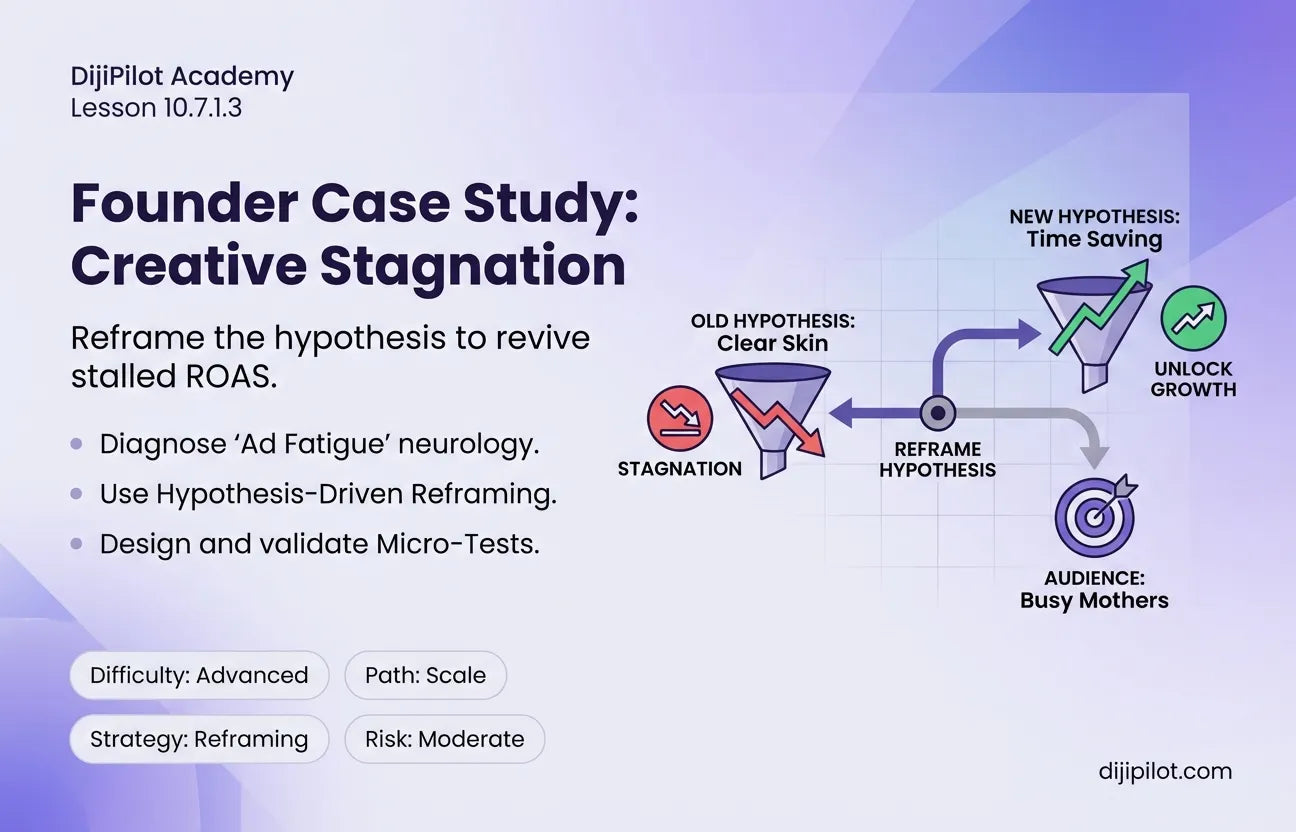 10.7.1.3 - Founder Case Study: “Creative Stagnation”-Reframing the Hypothesis (Difficulty: Advanced | Path: Scale)
