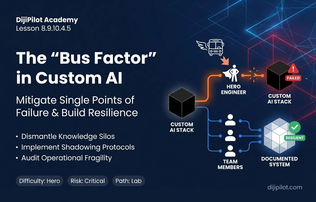 8.9.10.4.5 - The "Bus Factor": What Happens When the Only Engineer Quits? (Difficulty: Hero | Path: Lab)