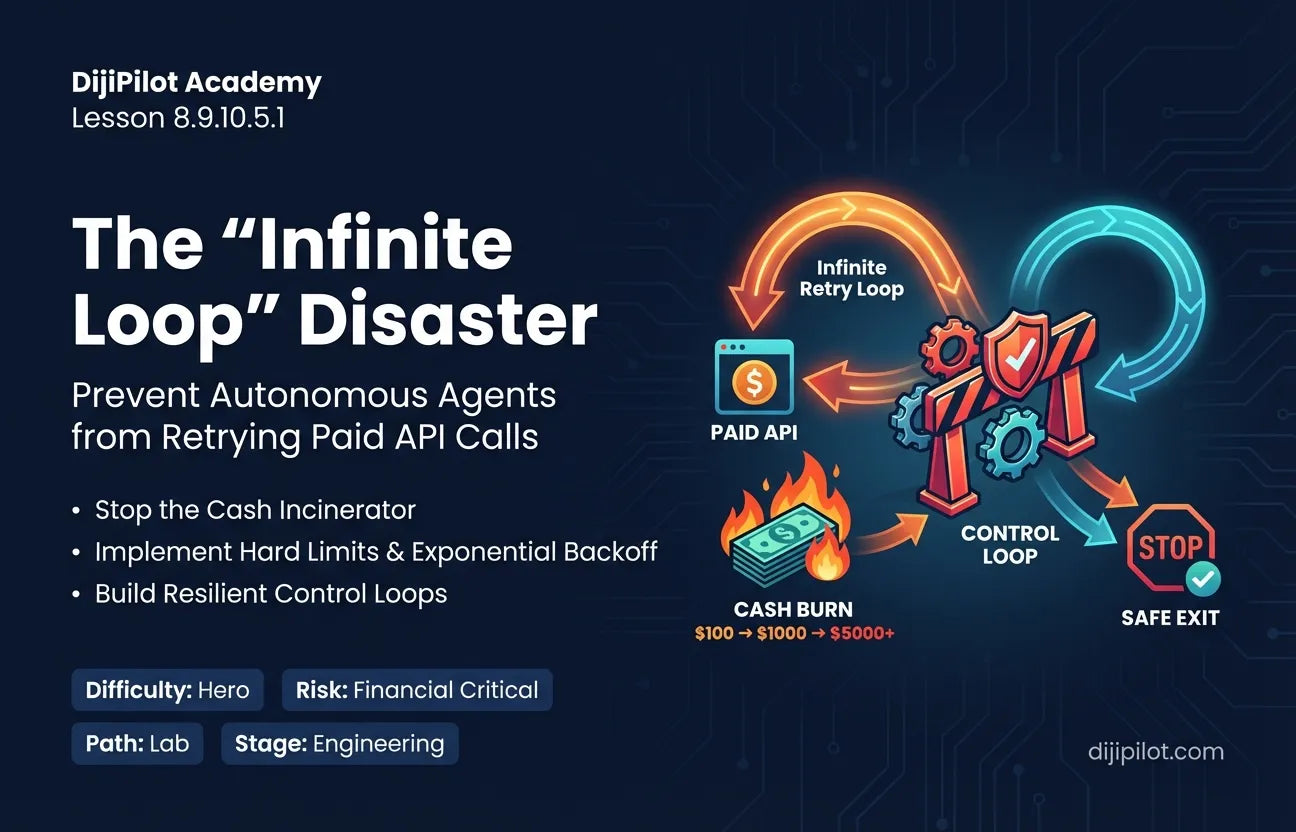 8.9.10.5.1 - The "Infinite Loop" Disaster: Agents Retrying Paid API Calls Indefinitely (Difficulty: Hero | Path: Lab)