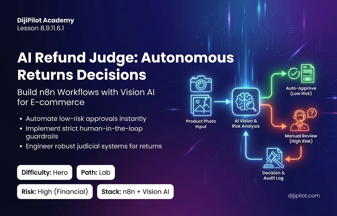 8.9.11.6.1 - The "Refund Judge": Automating Returns Decisions with n8n (Difficulty: Hero | Path: Lab)