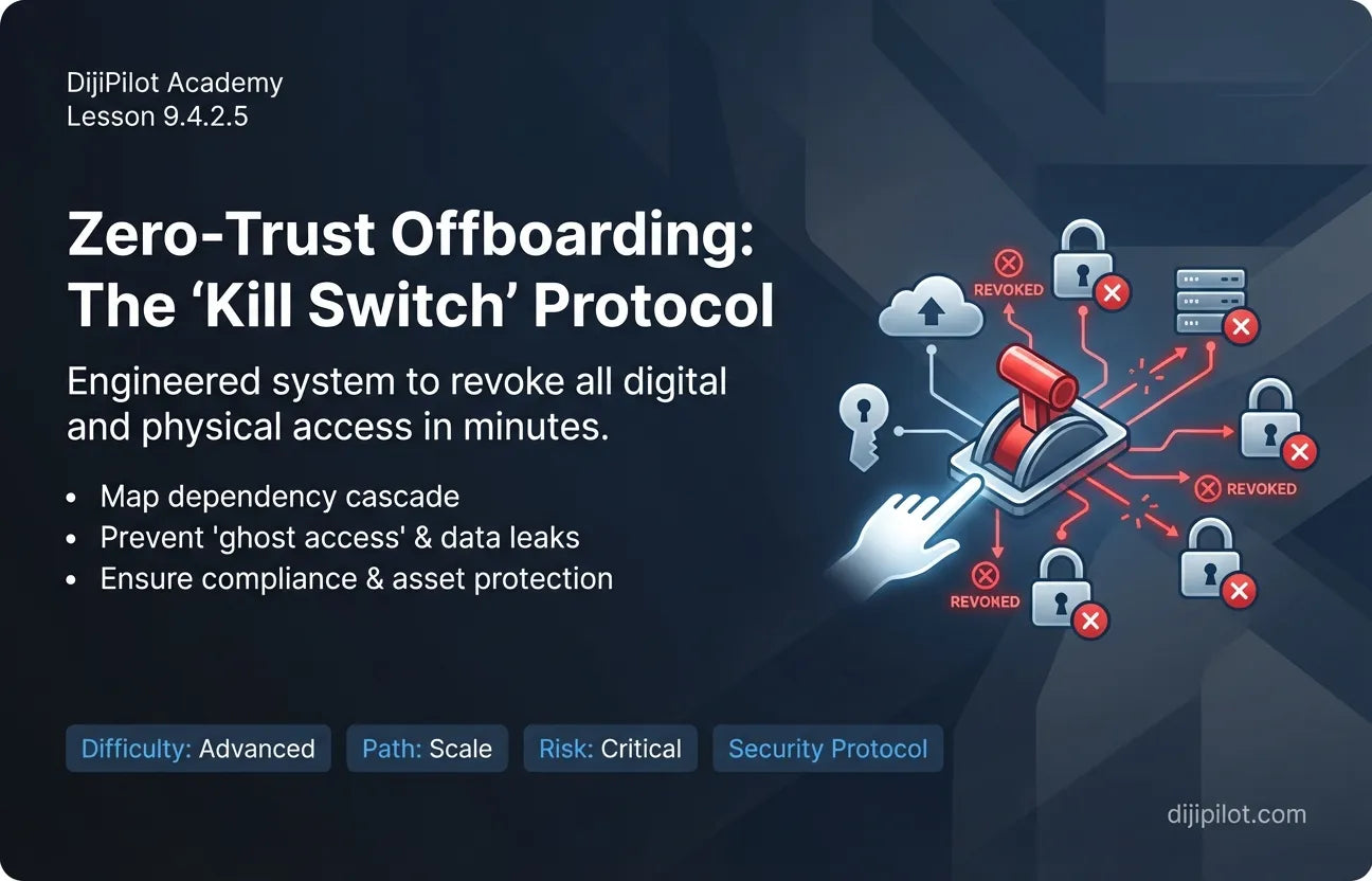 9.4.2.5 - Offboarding: The "Kill Switch" Checklist When a Team Member Leaves (Difficulty: Advanced | Path: Scale)