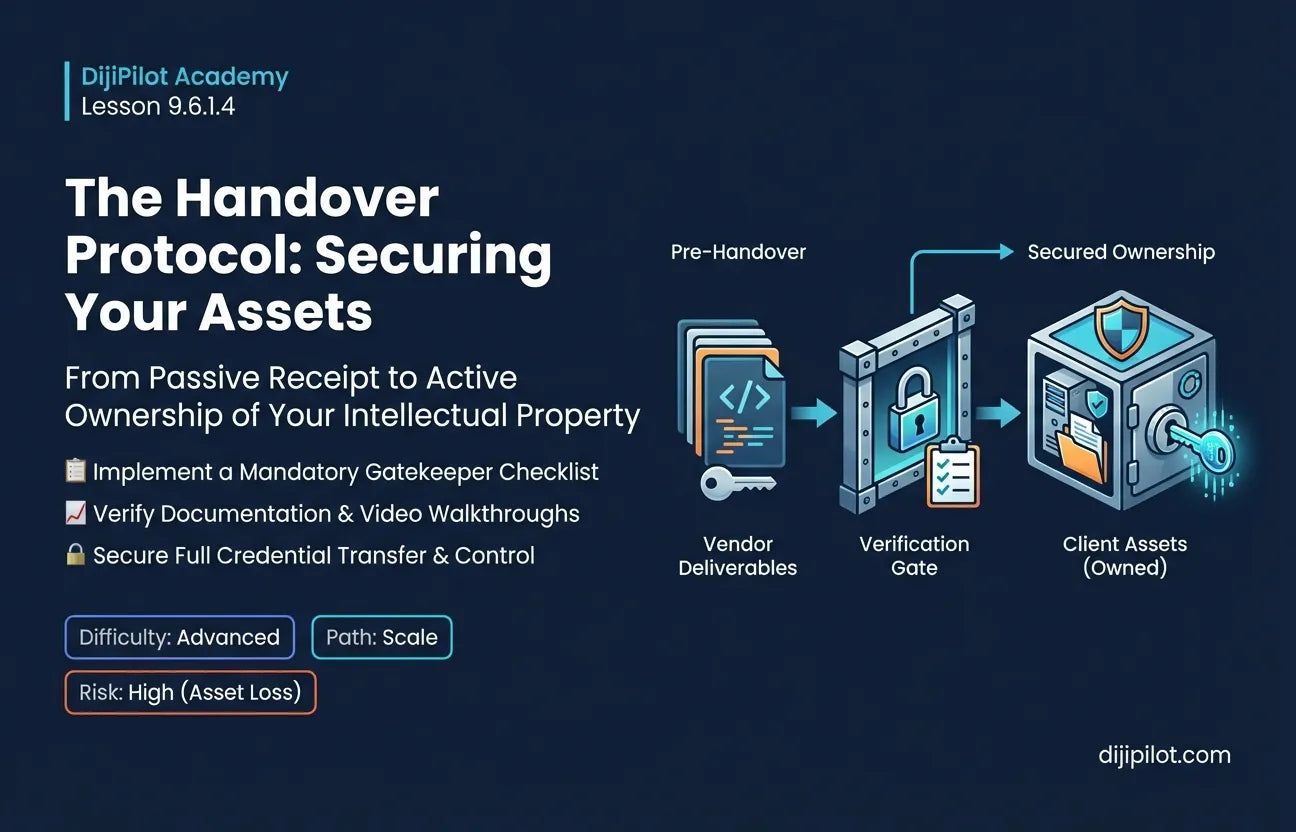 9.6.1.4 - How to Run Effective Handover: Documentation, Credentials and Walkthroughs (Difficulty: Advanced | Path: Scale)
