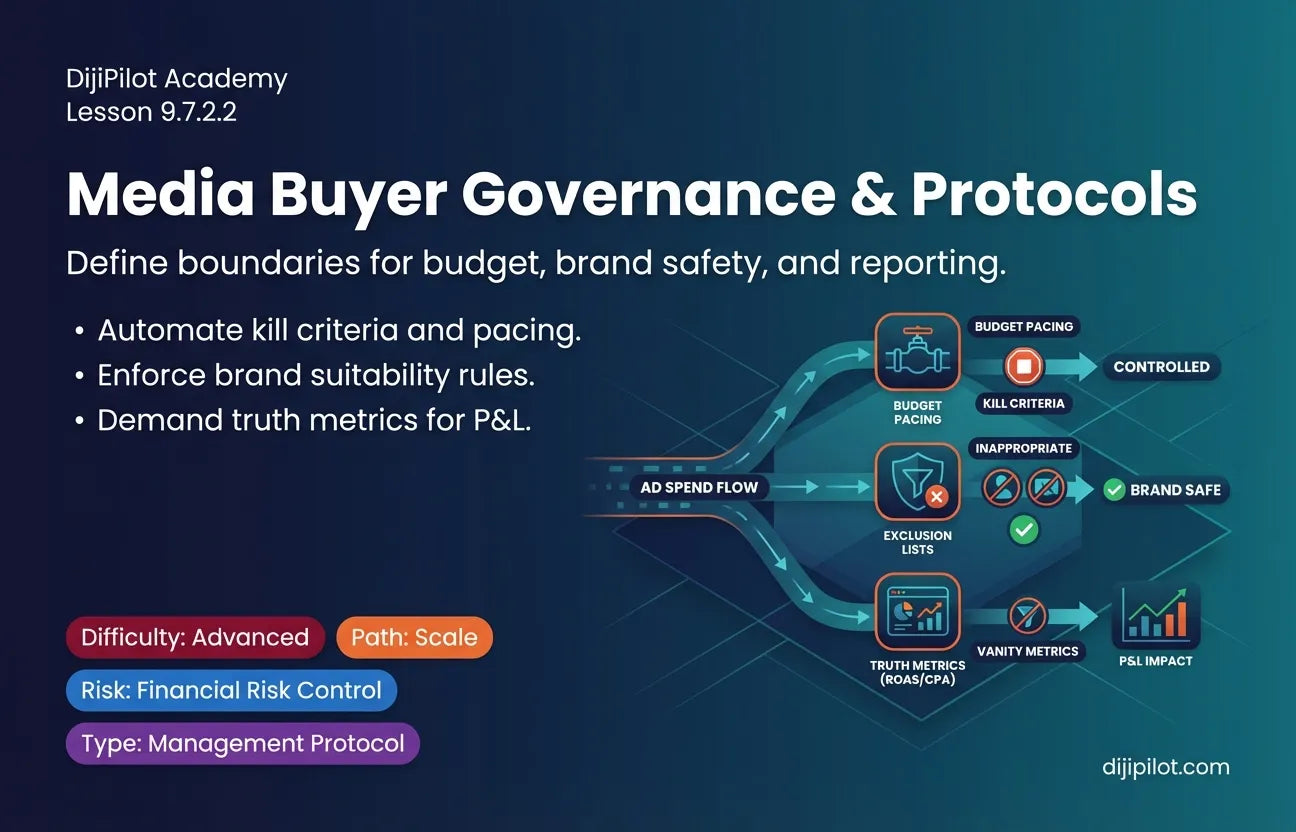 9.7.2.2 - Paid Ads Specialist: Budget Protocols, Brand Safety, Reporting (Difficulty: Advanced | Path: Scale)